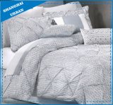 Gray DOT Pintuck Design Microfiber Comforter Home Textile