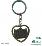 Cheap Custom Metal Heart Shaped Keychain