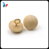 Big Size Natural Ball Wood Shank Button