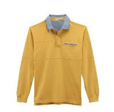 Fashion Nice Cotton/Polyester Embroidery Long Sleeve Polo Shirt (P043)