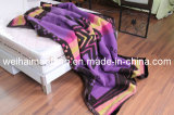 Pure Virgin Wool Blanket with Jacquard Design (NMQ-WB005)