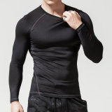 Men Sport Quick Dry Fitness Long Sleeve T-Shirts Manufacturer Wholesale