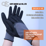 K-140 13 Gauges Polyester Nylon Crinkle Latex Working Safety Gloves