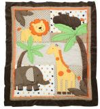 Bed Sheet Patchwork Quilt with Elephant Lion Design Cool for Baby