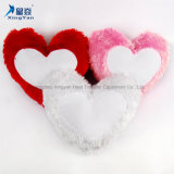 Plush Heart Shape Lovely Sublimation Pillow Case with Pink and Red Cute Color for Little Girl Pillow Cover