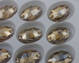 Oval New Facet Cut Sew on Crystal Glass Stones for Wedding Dress Decoration