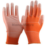 Nmsafety U3 Style Polyester Anti Slip PU Coated ESD Glove