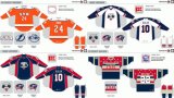 Customized American Hockey League Syracuse Crunch Hockey Jersey
