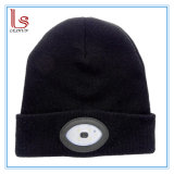 Wholesale Custom 6 LED Knitted Hat Rechargeable Flashlight Cap