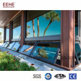 Frosted Tempered Glass Aluminum Awning Windows