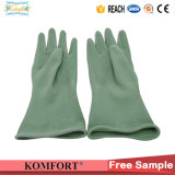 Green Butyl Working Glove for Anti-Acid, Alkali (JMC-320R)