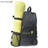 Multi Purpose Black Adjustable Gym Backpack Crossbody Sling Yoga Bag for Hot Yoga Pilates Workout Sport Hiking Cycling