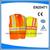 High Visibility Warning Vest with Zipper Fasten