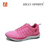New Fashion Sneaker Comfortable Women Footwear Sports Running Shoes with Flyknit Upper