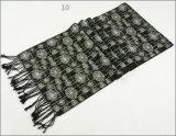 Men's Womens Unisex Reversible Cashmere Feel Winter Warm Checked Diamond Printing Thick Knitted Woven Scarf (SP816)