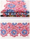 Colorful Palace Style Embroidery Lace Fabric for Garment and Stage Clothing