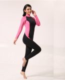Pink 3mm Neoprene Long Sleeve Women's Water Swimsuit