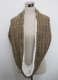Lady Winter Fashion Acrylic Fur Knitted Scarf (YKY4381)