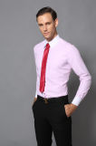 Fashion Men's Long Sleeve Business Dress Shirt of Pink Color---Md1a8416