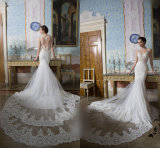 Spaghetti Straps Bridal Gowns Mermaid Lace Backless Wedding Dress Lb201810