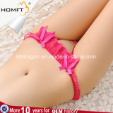 New Design Frilly Lace Open Front Crotchless Mature Ladies G-String Thong Hot V String Panties