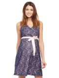 Women's Lace Maternity Dress with Printed