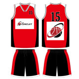 Popular Custom Fashion Sublimated Black Simple Basketball Uniform Set Made in China
