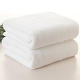 Hot Sale White Color 100% Cotton Hotel Towel