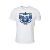 Cheap White Cotton Basketball Sports T Shirts Clothing with Your Logos