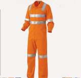 100% Cotton High Visible Reflective Tape Workwear Coverall