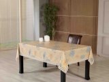 PVC Embossing Tablecloth with Flannel Backing (TJG0063)