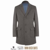 OEM 2017 Winter Notch Lapel Men's Woolen Overcoat