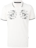 Hot Sale Men's Printed Polo Shirt in White