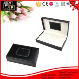 4 Pairs Black Rectangle Cufflink and Tie Clip Set Gift Boxes (8183)