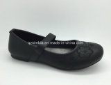 Hot Selling Black PU Student Shoes for Girls