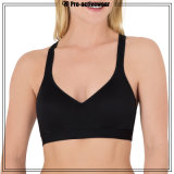 OEM Wholesale Workout Clothing Custom Black Plain Ladies Sports Bra