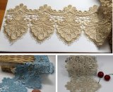 High-End Guipure Lace Stock Wholesale 13cm Width Embroidery Water Soluable Lace for Garments/Home Textiles/Curtains Factory Direct Sale