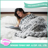 Fashion Style Hand Knitted Crochet Wool 100% Acrylic Blanket