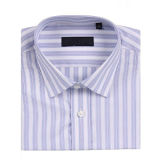 100% Cotton, Purple Stripes, Men's Business Shirts