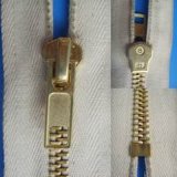 No. 8 Brass Zipper with Cotton Tape