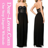 Black Bustier Party Cocktail Evening Prom Gown