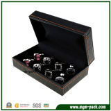 Classical Black Luxury Plastic Cufflink Box
