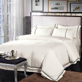 Plain White Hotel and Hospital 100% Polyester Hotel Bed Sheet Set