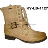Popular China Lady Casual Boots Flat Sole