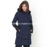 Women MID-Length Hooded Padded Jacket