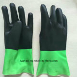 Double Colors PVC Non-Slip Hand Protection Water Proof Gloves