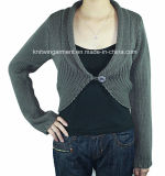 Women Knitted V Neck Long Sleeve Fashion Clothes (L15-081)