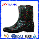 Fashion Waterproof Ankle PVC Rain Boots for Lady (TNK70015)