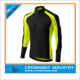 Cheap Men Long Sleeve Cycling Jersey with 3 Rear Pockets
