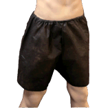 Black Disposable PP Nonwoven Men's Boxers Underwear for Sauna SPA